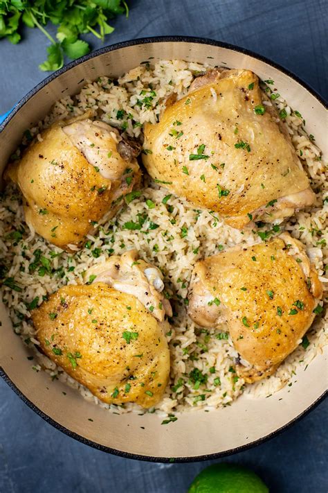 Salt and pepper to taste. One-Pot Chicken & Cilantro Lime Rice Recipe | Kitchen Swagger