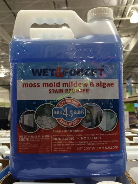 Wet And Forget Moss Mold Mildew Algae Stain Remover 2x75 Gal Costcochaser