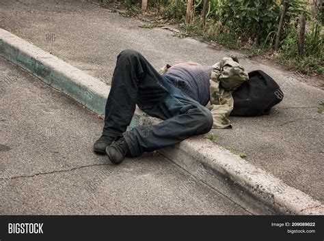 Drunk Person Lying Image And Photo Free Trial Bigstock
