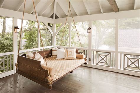 21 Ways To Revive The Lost Art Of Porching Outdoor Hanging Bed Porch