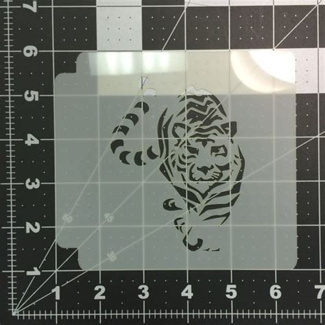 Tiger Stencil Reusable Craft DIY Stencils S1 01 57 Etsy