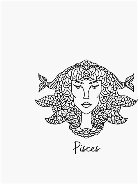 Pisces Goddess Sticker By Lovezodiac72 Redbubble
