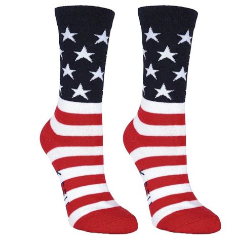 American Flag Sock Crew Socks For Women