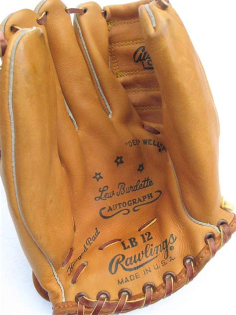 Lew Burdette Rawlings Lb12 Front Rawlings Baseball Glove Collector