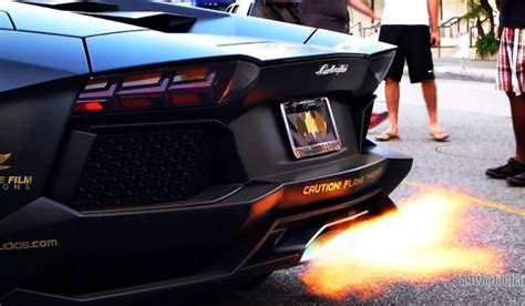 Video Lamborghini Aventador Batventador Spitting Flames Gtspirit