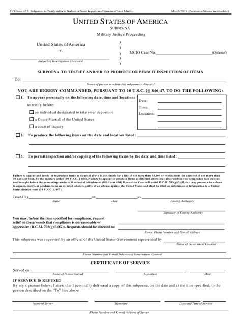Dd Form 453 Fill Out Sign Online And Download Fillable Pdf