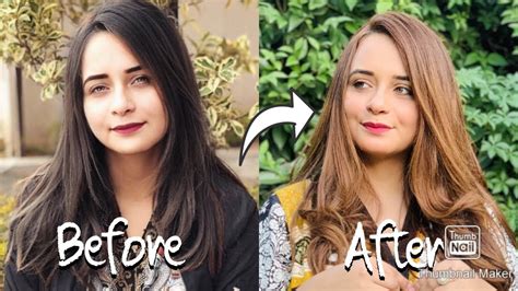 How I Dye My Hair At Home Black To Golden Brown Without Bleach In Urdu Hindi Youtube