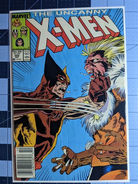 Uncanny X Men 222 Newsstand Wolverine Vs Sabertooth Marvel
