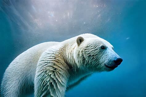 Polar Bear Swimming Underwater By Ghostygrm On Deviantart