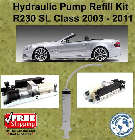 Mercedes Sl Class R230 2003 2011 Hydraulic Pump Refill Kit Sl500 500sl Convertible R230 With