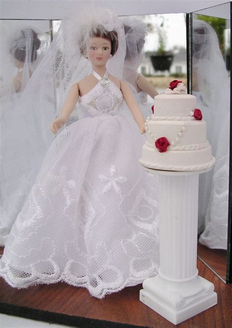 1 12 scale bride and cake by greatminis on etsy bride wedding dresses flower girl dresses