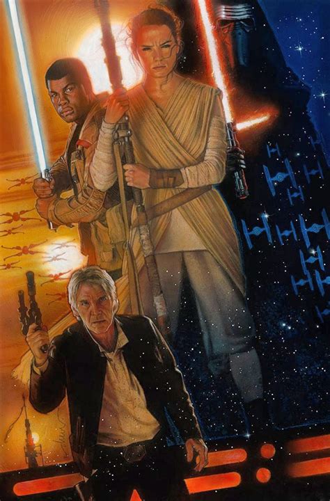 Star Wars The Force Awakens Poster By Drew Struzan Dj Food