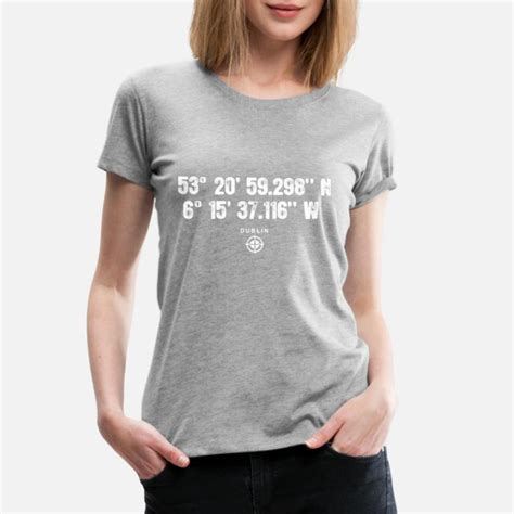 Longitude And Latitude Women T Shirts Unique Designs Spreadshirt