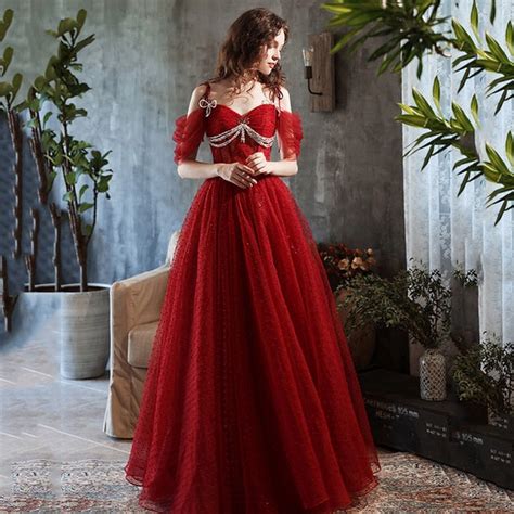 Red Princess Dresses For Prom
