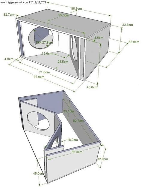 Blueprint Subwoofer Box Design For 12 Inch Gertheat