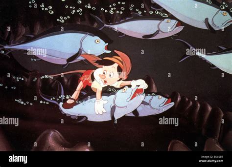 Pinocchio Ani 1940 Animated Credit Disney Pin 005foh Stock Photo
