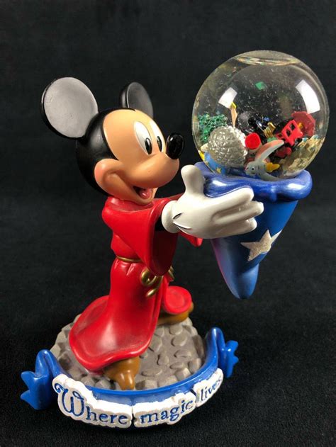 Sold Price Vintage Disney Snow Globe Mickey Mouse Sorcerer Where The