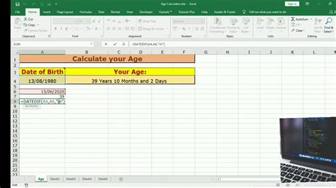 How To Calculate Age In Excel From Current Date Haiper