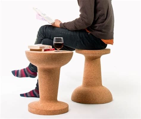 Pin By Home Design On Ideabook Cork Stool Unique Furniture