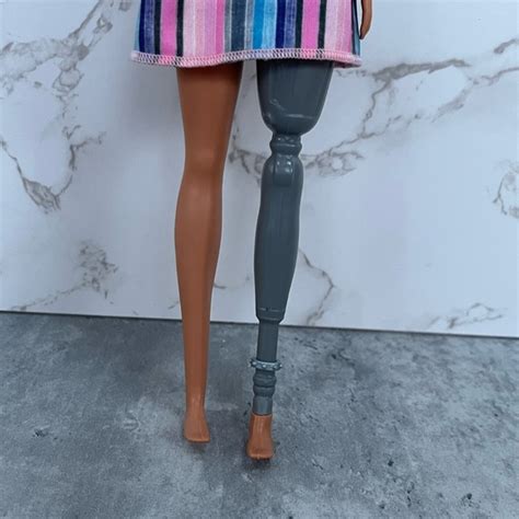 Barbie Toys Amputee Barbie Doll With Brown Hair And Prosthetic Leg