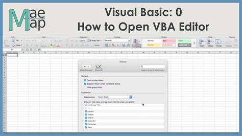 Vb 0 How To Open Visual Basic Editor Youtube