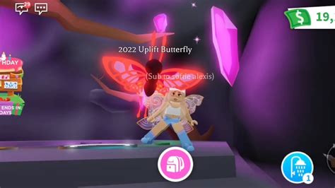 I Made A Mega Neon Uplift 2022 Butterfly In Adopt Me Youtube