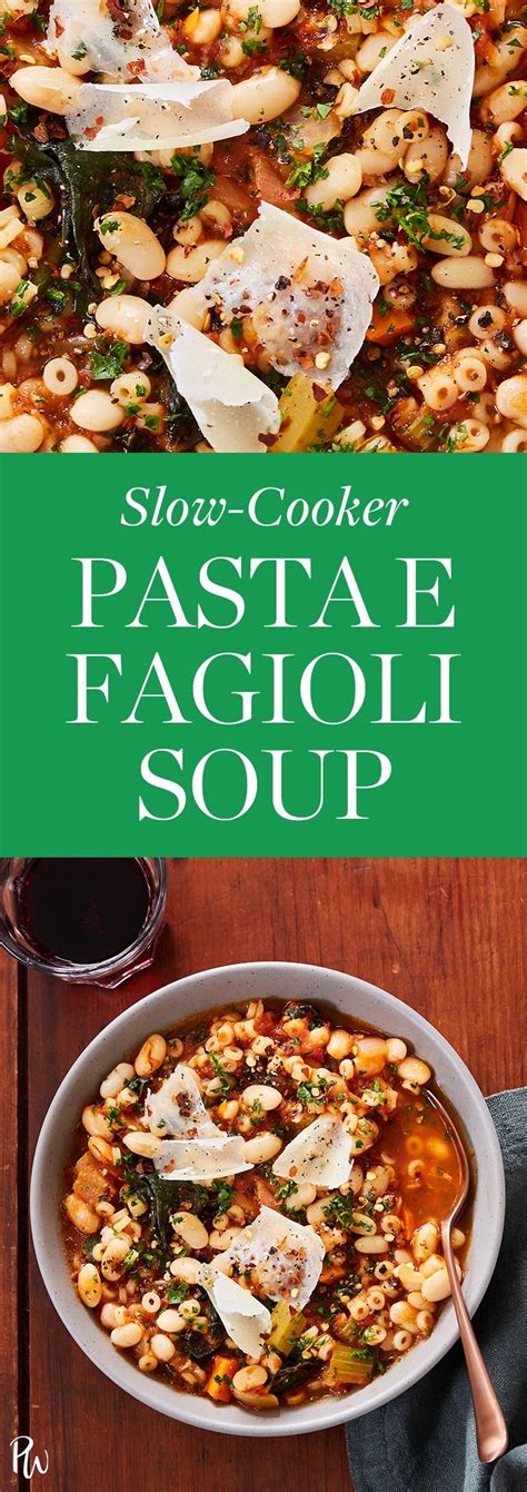 Hearty Slow Cooker Pasta E Fagioli Soup Recipe