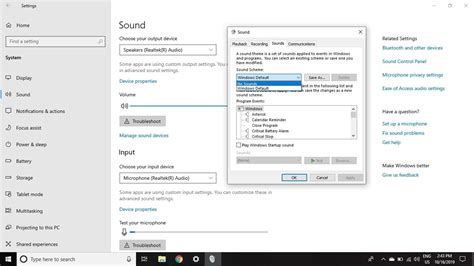 How To Change Windows 10 System Sounds