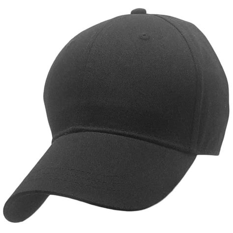 Big Black Hats In Structured Baseball Caps Big Hat Store