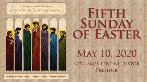 Fifth Sunday Of Easter Youtube