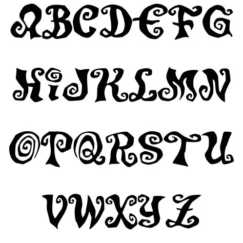 Printable Halloween Fonts
