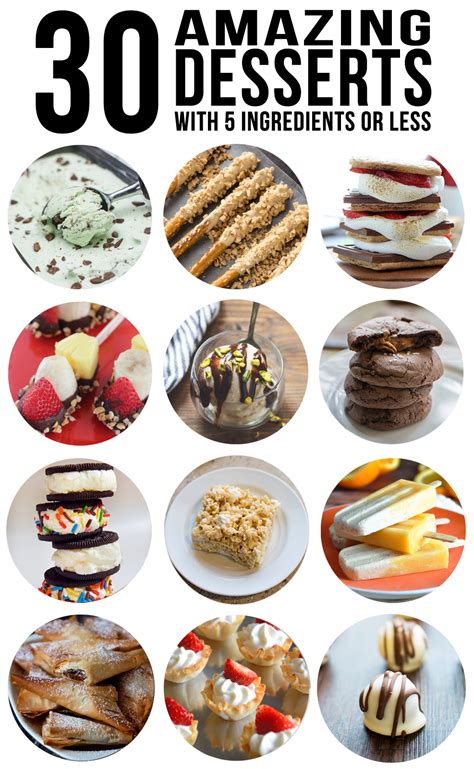 30 Desserts With 5 Ingredients Or Less Like Mother Like Daughter