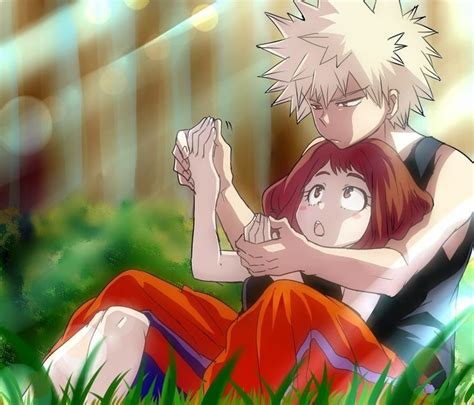 Bakugou Katsuki And Uraraka Ochako Anime Romance Anime Love Anime Love Couple