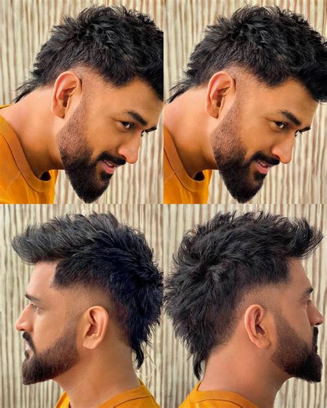 Chakri Dhoni 🔵 Shared A Photo On Instagram “new Hairstyle Of Ms Dhoni
