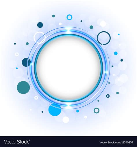 Simple With Circles And Major Blue Circle Vector Image