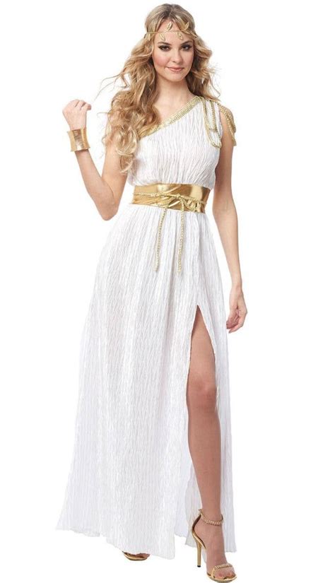 Women S White Roman Toga Costume Dress Womens Ancient Roman Costume
