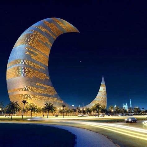 Crescent Moon Tower In Dubai Photorator