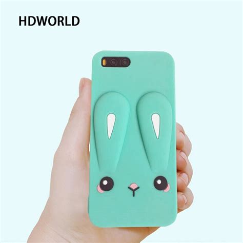 Hdworld For Xiaomi Mi 6 Mi 6 Case Cover Candy Colors Lovely Rabbit Ears