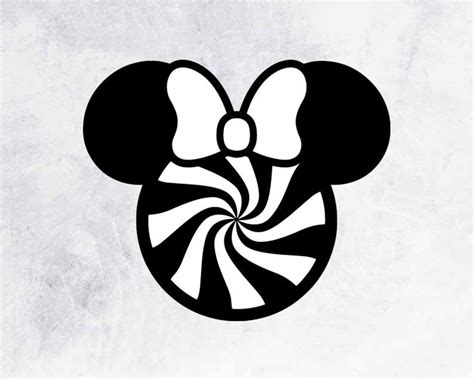 Peppermint Disney Mickey Minnie Mouse Disney Christmas Etsy