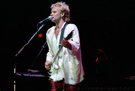 The Police 1983 Sting On Stage During The First Leg Of Their
