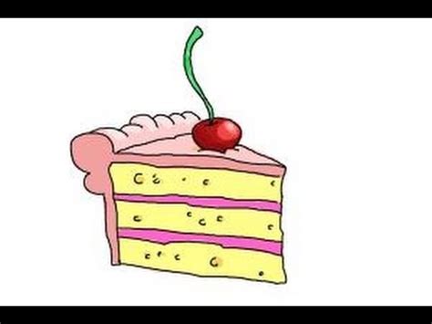 Gift delicious and eyesome cartoon cake to your little ones and seal a smile on their face. How to draw a slice of cake - YouTube
