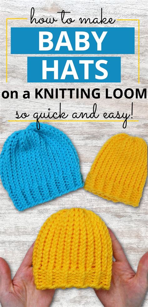 How To Loom Knit A Baby Hat In 2 Sizes Marching North