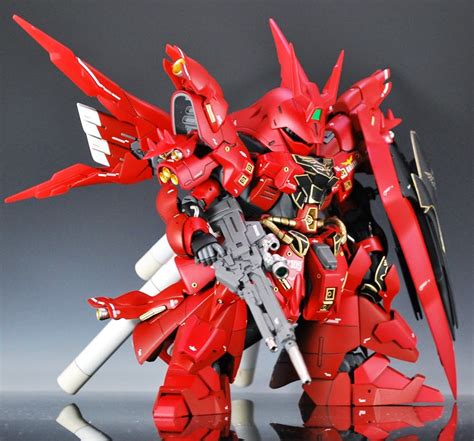 Gundam Guy Sd Msn 04 Sazabi Honoo Custom Build