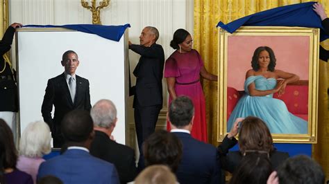 Obamas Unveil Official White House Portraits