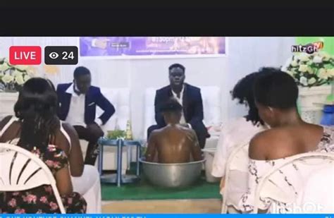 Pastor Makes Female Church Members Str P Naaked Bathe Them In Basin During Crossover Service