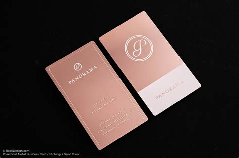 This template is perfect for handmade or creative businesses looking for easy to edit stationery. Rose Gold Metal Business Cards