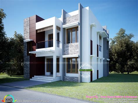 1618 Sq Ft Modern Box Type Home Kerala Home Design And Floor Plans