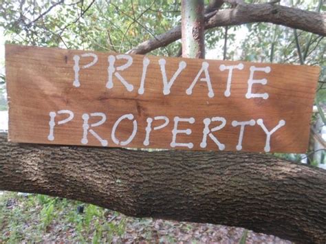 Private Property Rustic Sign