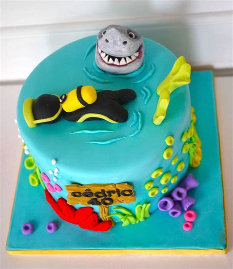 Delicious Scuba Diving Cake Pagesoooh My Cake Happy Day