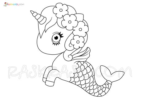 Free Printable Unicorn Mermaid Coloring Pages You Can Download These Free Printables And Start